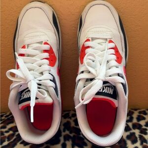 Nike Kids Red and White Sneakers